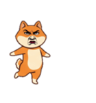 [アレンジ用]シバ犬おばさんおブス（個別スタンプ：4）