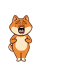[アレンジ用]シバ犬おばさんおブス（個別スタンプ：6）
