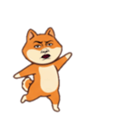 [アレンジ用]シバ犬おばさんおブス（個別スタンプ：16）
