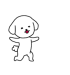[アレンジ用]ビションフリーゼ男の子（個別スタンプ：2）