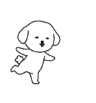 [アレンジ用]ビションフリーゼ男の子（個別スタンプ：3）