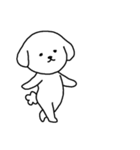 [アレンジ用]ビションフリーゼ男の子（個別スタンプ：7）