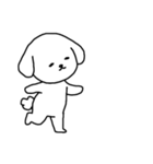[アレンジ用]ビションフリーゼ男の子（個別スタンプ：10）