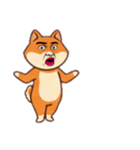 [アレンジ用]シバ犬おじさんはブサイク（個別スタンプ：4）