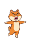[アレンジ用]シバ犬おじさんはブサイク（個別スタンプ：12）