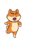[アレンジ用]シバ犬おじさんはブサイク（個別スタンプ：13）