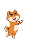 [アレンジ用]シバ犬おじさんはブサイク（個別スタンプ：15）