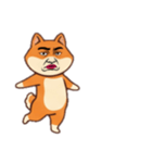 [アレンジ用]シバ犬おじさんはブサイク（個別スタンプ：16）