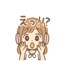 ヘッドフォンガールの日常スタンプ（個別スタンプ：3）
