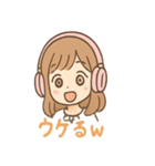 ヘッドフォンガールの日常スタンプ（個別スタンプ：4）