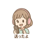 ヘッドフォンガールの日常スタンプ（個別スタンプ：13）