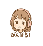ヘッドフォンガールの日常スタンプ（個別スタンプ：38）