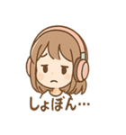 ヘッドフォンガールの日常スタンプ（個別スタンプ：39）