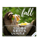 ナマケモノ☆食欲の秋（ポテチ＆ビール）（個別スタンプ：16）