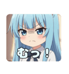 ありさとみなみのぱっつんスタンプ（個別スタンプ：24）