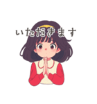 レトロポップな女の子のアニメスタンプ（個別スタンプ：6）
