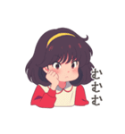 レトロポップな女の子のアニメスタンプ（個別スタンプ：8）