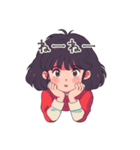 レトロポップな女の子のアニメスタンプ（個別スタンプ：10）