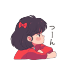 レトロポップな女の子のアニメスタンプ（個別スタンプ：11）