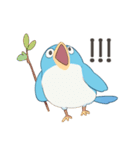 ゆるくてかわいい幸せの青い鳥スタンプ（個別スタンプ：11）