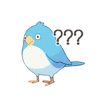 ゆるくてかわいい幸せの青い鳥スタンプ（個別スタンプ：13）