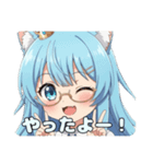 めがねアリサスタンプセット（個別スタンプ：3）