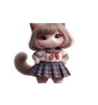 猫娘超かわいい表情（個別スタンプ：3）