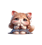 猫娘超かわいい表情（個別スタンプ：6）