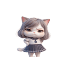 猫娘超かわいい表情（個別スタンプ：8）