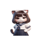 猫娘超かわいい表情（個別スタンプ：13）