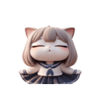 猫娘超かわいい表情（個別スタンプ：15）