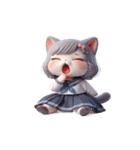 猫娘超かわいい表情（個別スタンプ：17）
