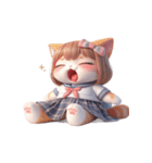 猫娘超かわいい表情（個別スタンプ：19）