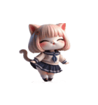 猫娘超かわいい表情（個別スタンプ：21）