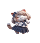 猫娘超かわいい表情（個別スタンプ：22）