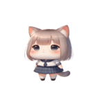 猫娘超かわいい表情（個別スタンプ：23）