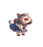 猫娘超かわいい表情（個別スタンプ：25）