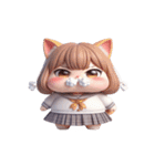 猫娘超かわいい表情（個別スタンプ：30）
