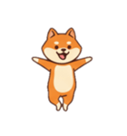 [アレンジ用]シバ犬さん（個別スタンプ：1）