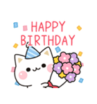 気づかいのできるネコ♪誕生日＋特別な挨拶（個別スタンプ：1）
