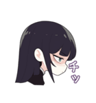 ネガティブで反抗的な女の子のスタンプ（個別スタンプ：9）