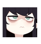ネガティブで反抗的な女の子のスタンプ（個別スタンプ：13）