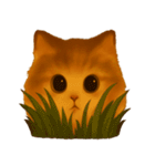 秋の色をした猫ちゃんスタンプ（個別スタンプ：1）