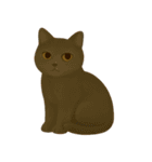 秋の色をした猫ちゃんスタンプ（個別スタンプ：4）