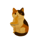 秋の色をした猫ちゃんスタンプ（個別スタンプ：6）