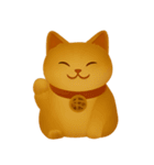 秋の色をした猫ちゃんスタンプ（個別スタンプ：33）