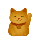 秋の色をした猫ちゃんスタンプ（個別スタンプ：34）