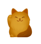 秋の色をした猫ちゃんスタンプ（個別スタンプ：36）