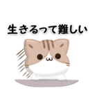 毎日五月病なねこたち 3D風！ネガティブ（個別スタンプ：14）