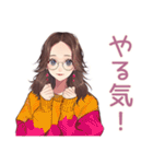 ふだん使いメガネガール♡（個別スタンプ：10）